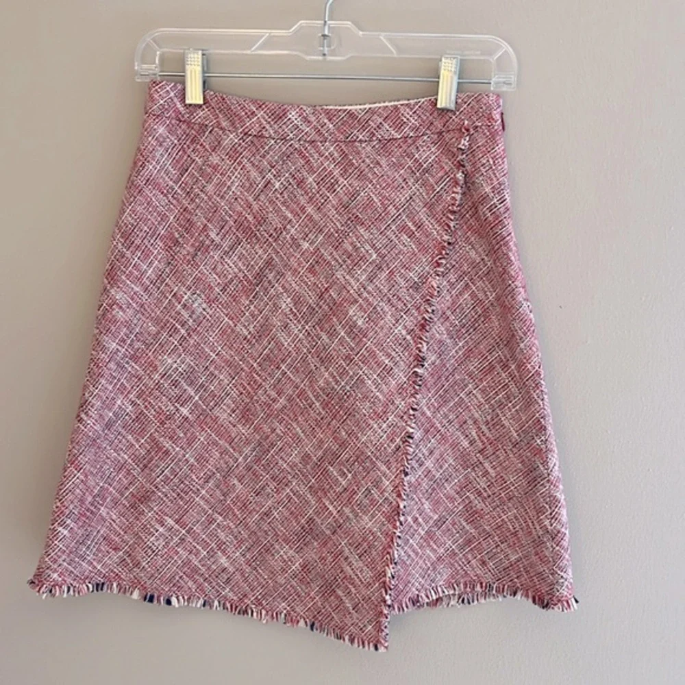 Banana Republic Pink Fringe A-Line Skirt Size‎ 0